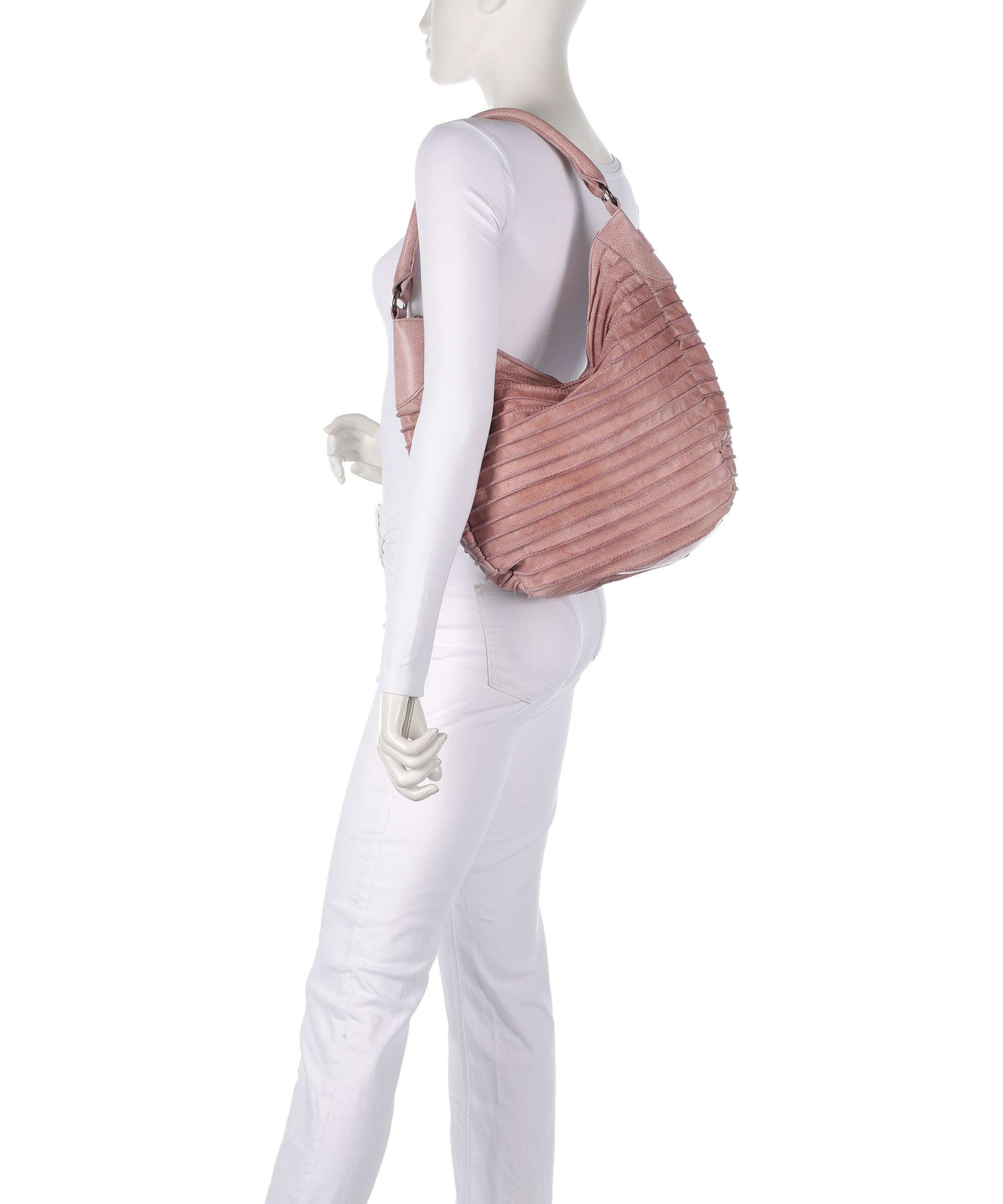 FredsBruder Bestseller Riffeltier S Hobo bag powder rose