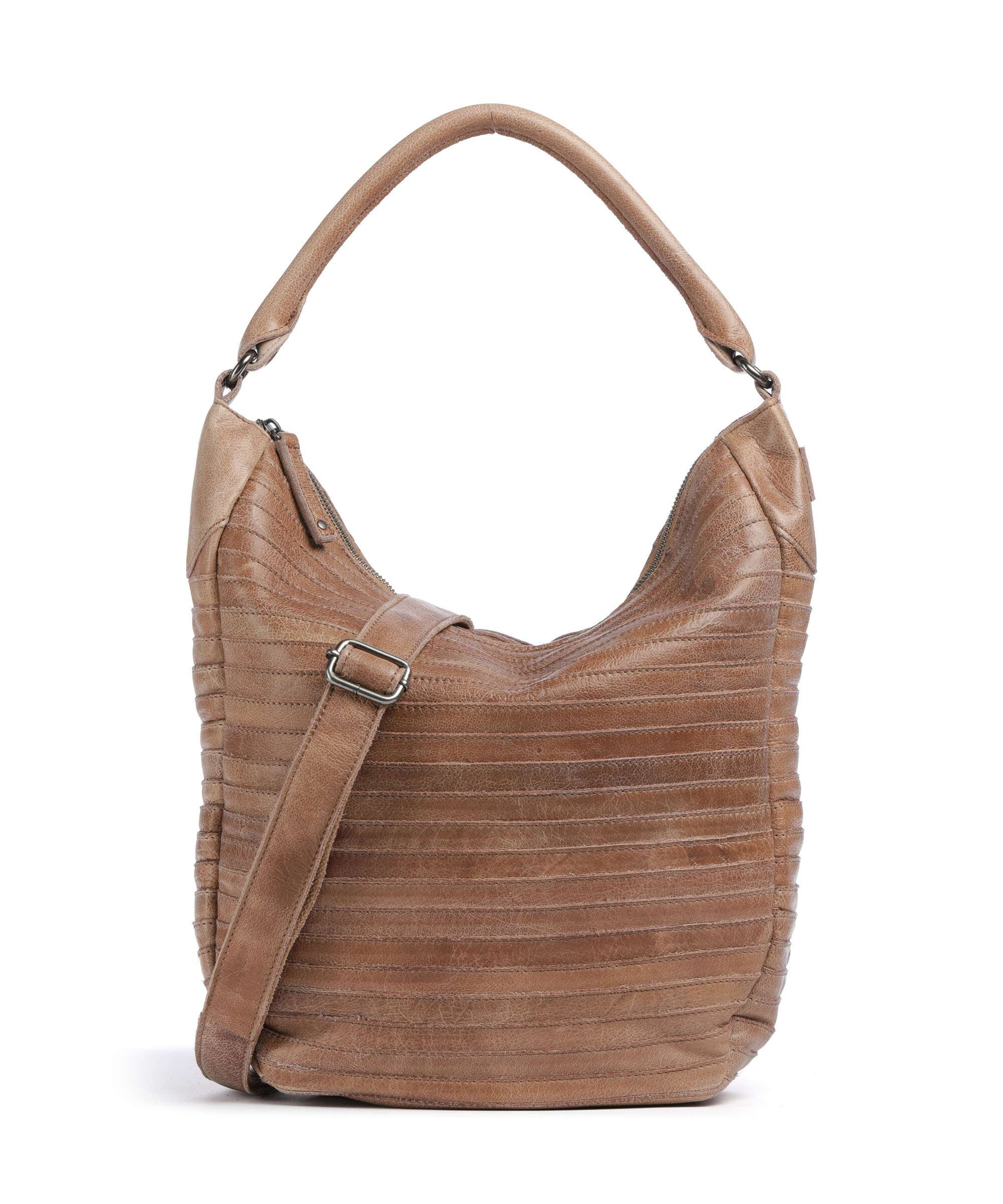 FredsBruder Bestseller Gürteltier S Hobo bag caramel
