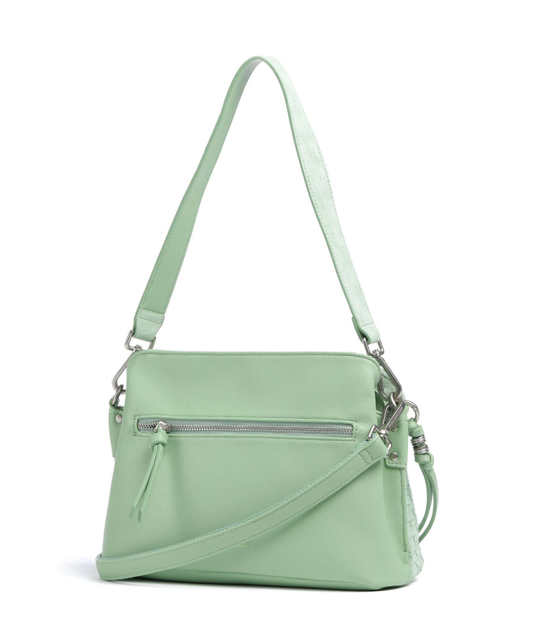 FredsBruder Weave Harmony Midi Shoulder bag fresh mint