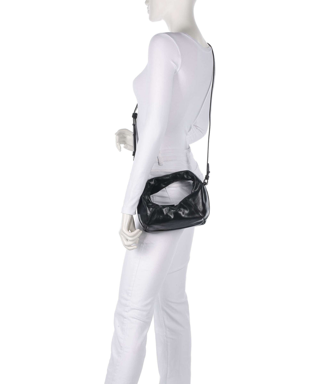 Les Visionnaires Greta Icon Crikle Mini Handbag black