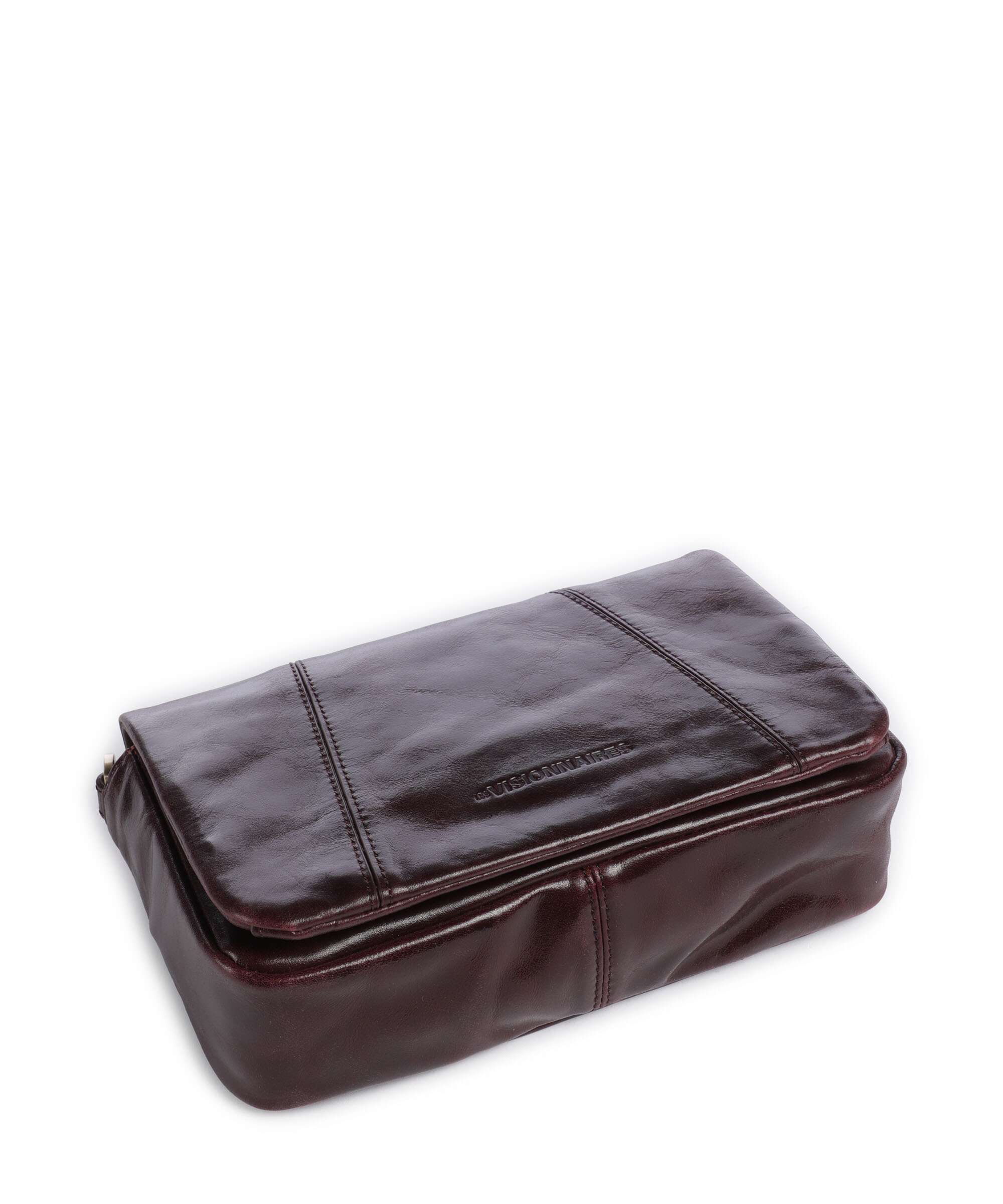 Les Visionnaires Mila Icon Crinkle Crossbody bag bordeaux red