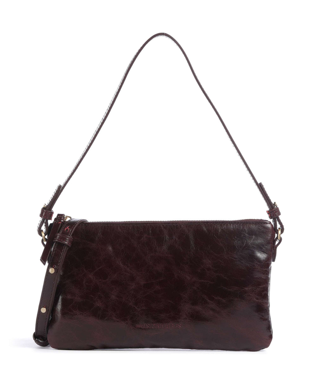 Les Visionnaires Alice Crinkle Shoulder bag bordeaux red