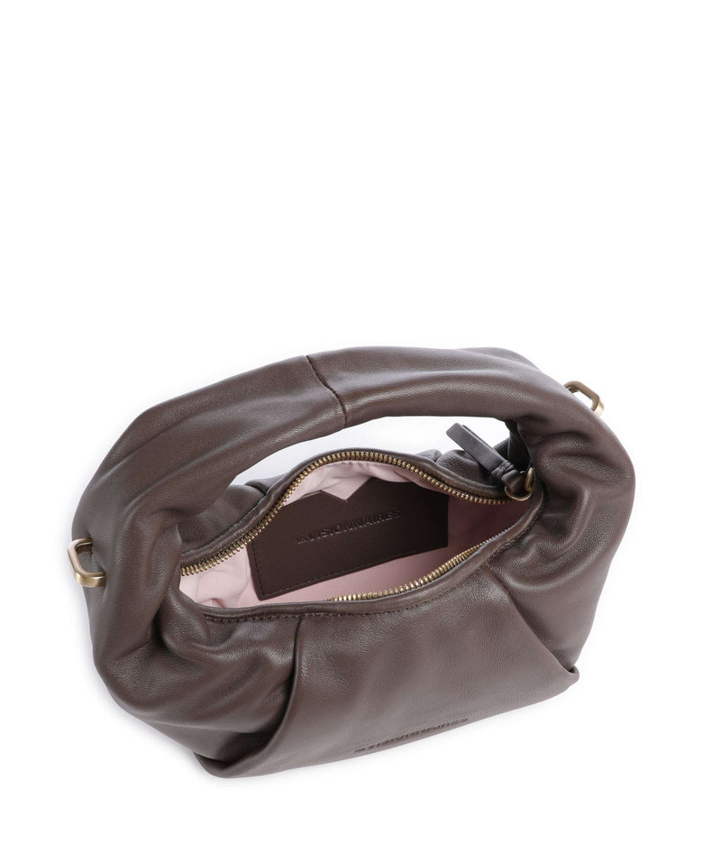 Les Visionnaires Greta Essential Silky Mini Crossbody bag chocolate