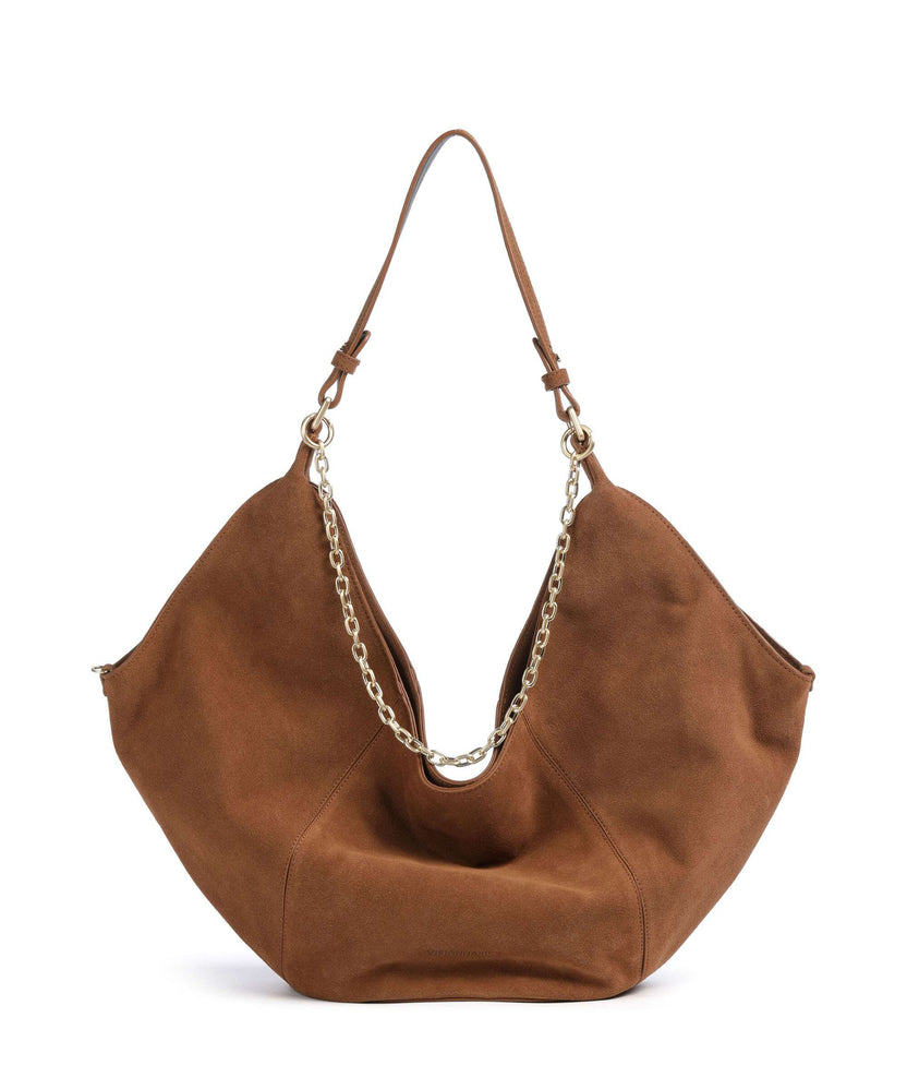 Les Visionnaires Amelie Cozy Chain Hobo bag cognac