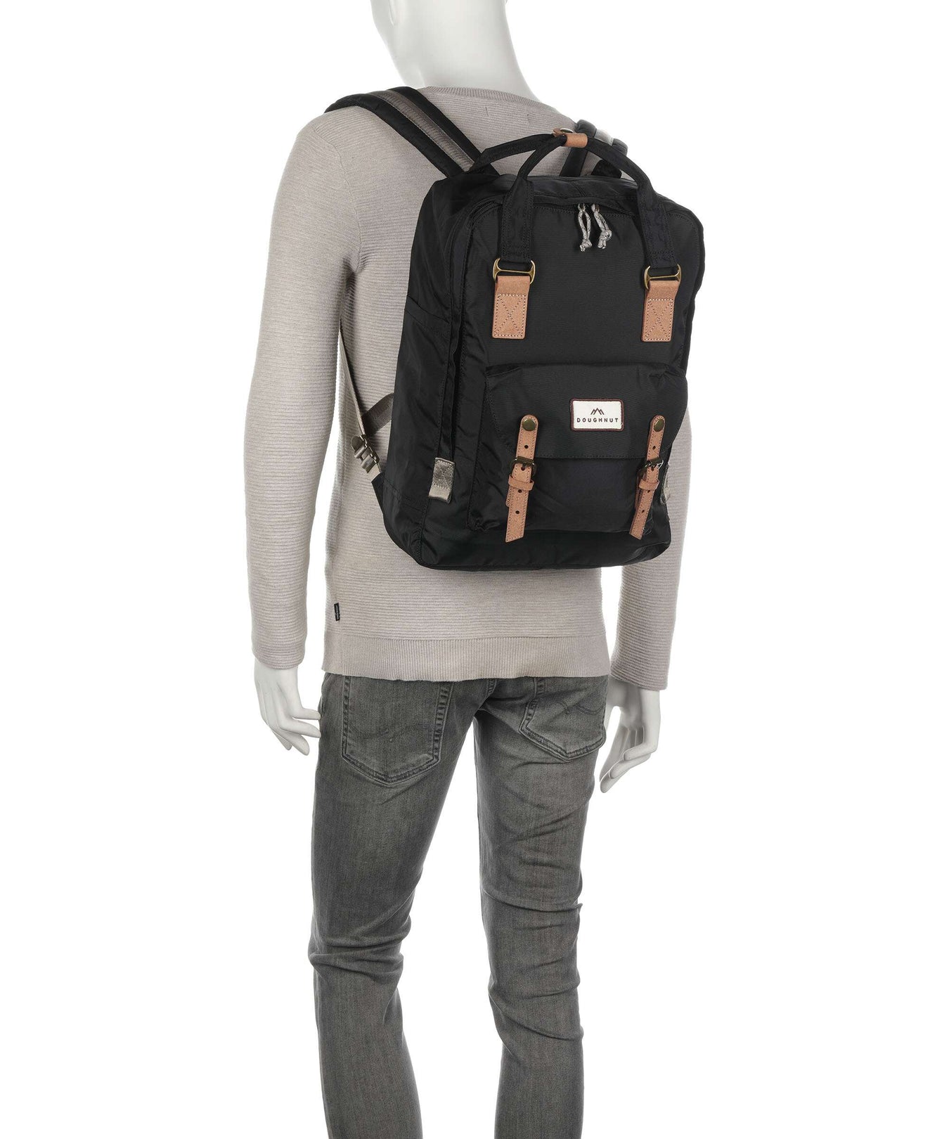 Doughnut Jungle Macaroon Large Backpack black