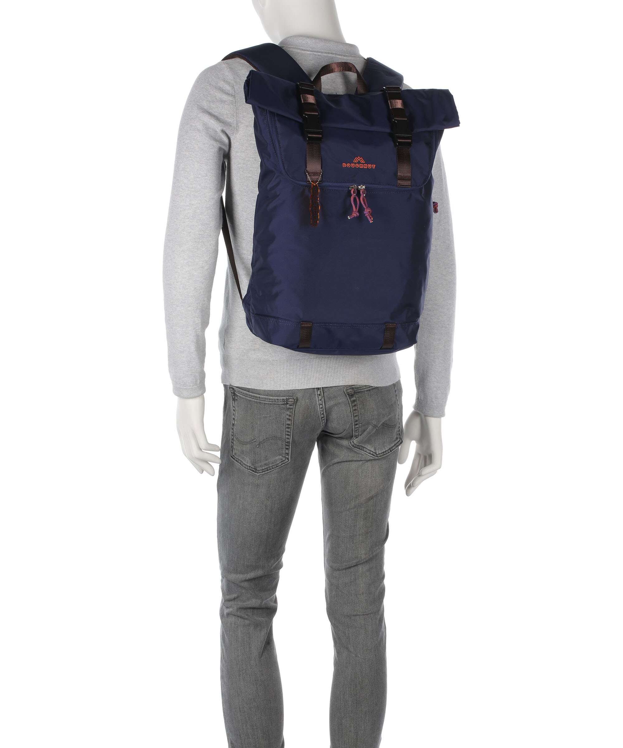 Doughnut Street Cruise Christopher Rolltop backpack black