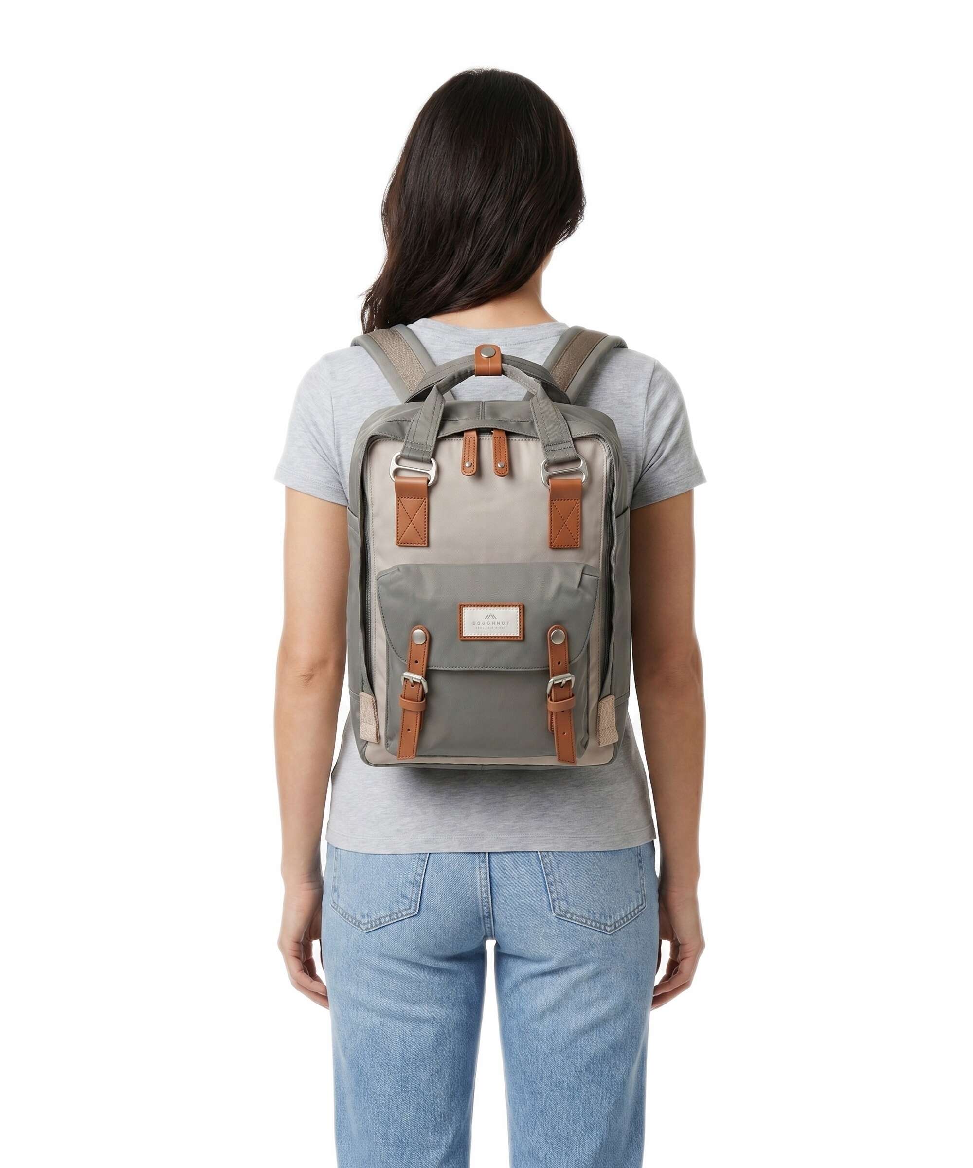 Doughnut Macaroon Backpack ivory/light grey
