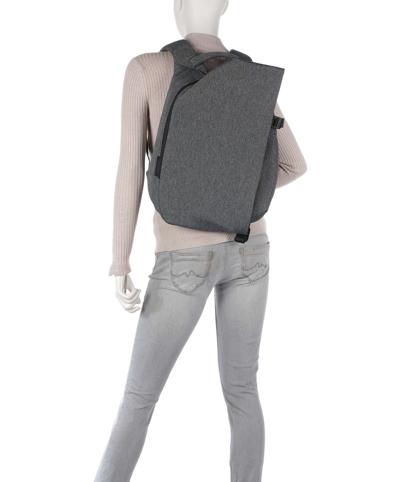 Côte&Ciel Eco Yarn Isar Small Laptop backpack black melange