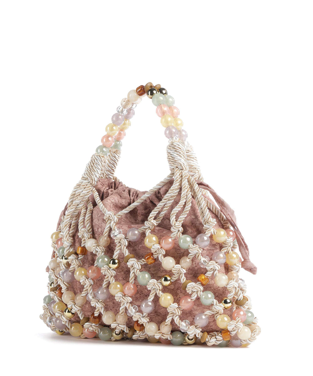 Kurt Geiger Macrame Handbag cream