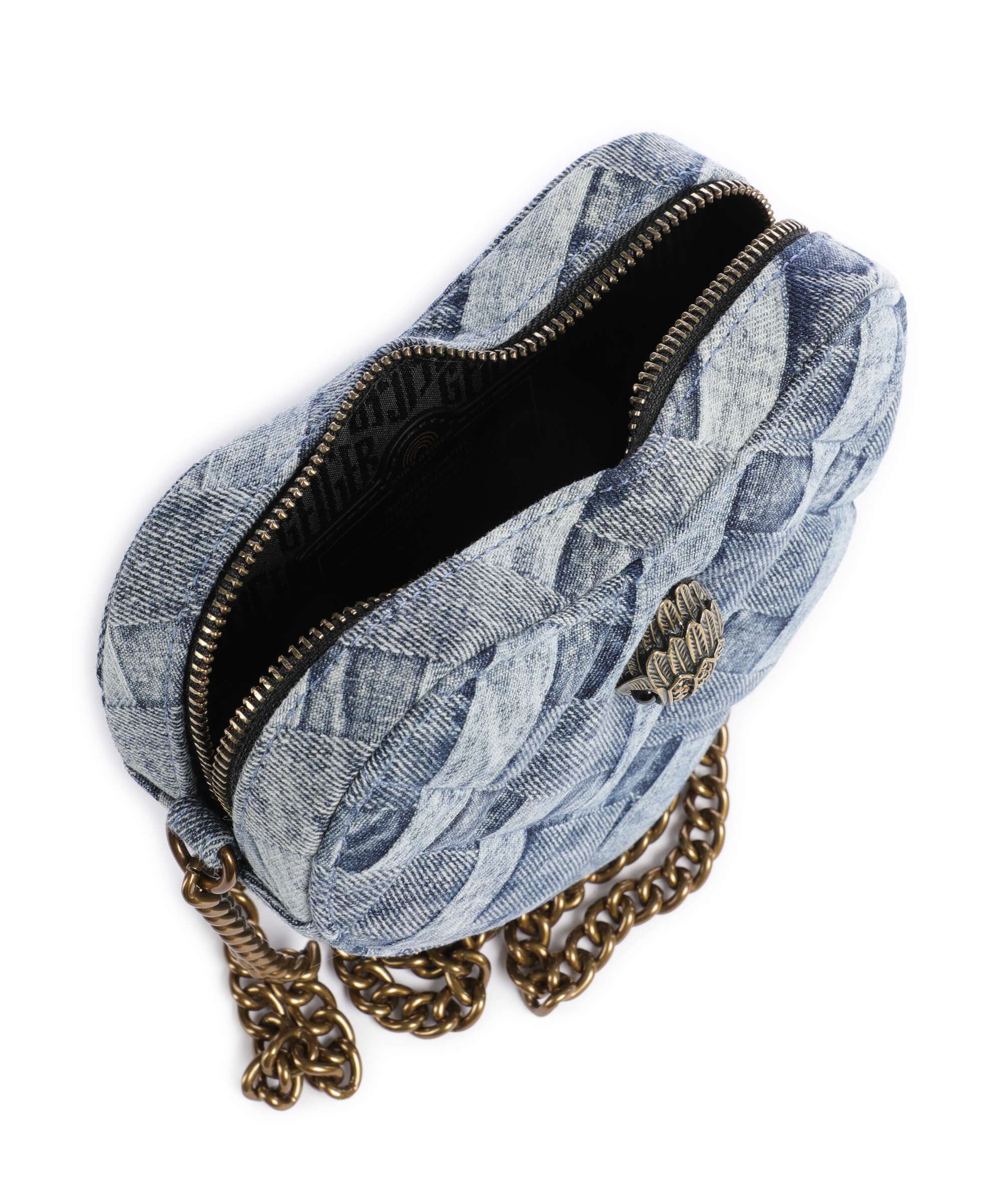 Kurt Geiger Kensington Heart Crossbody bag denim