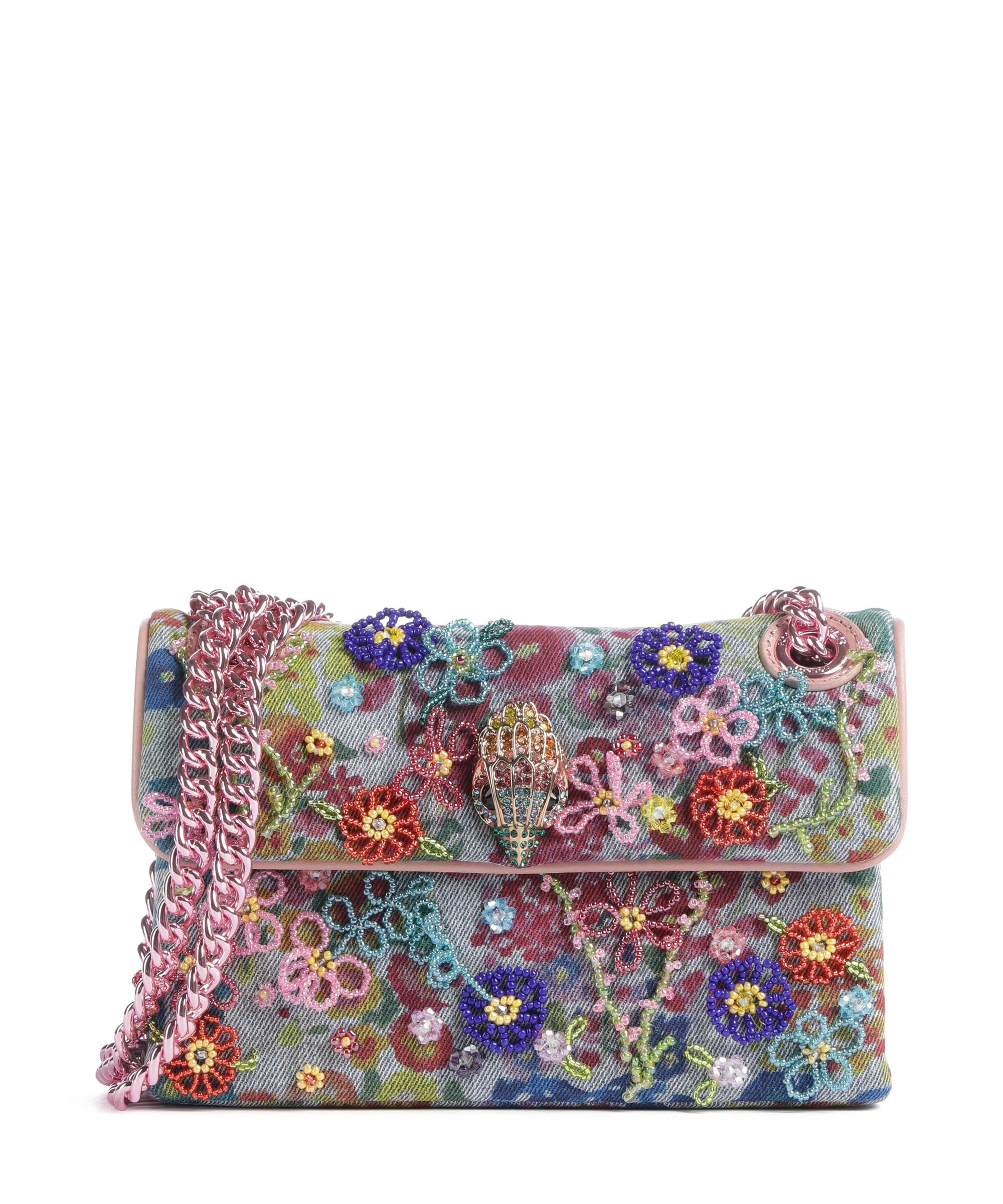 Kurt Geiger Kensington Mini Flower Shoulder bag blue