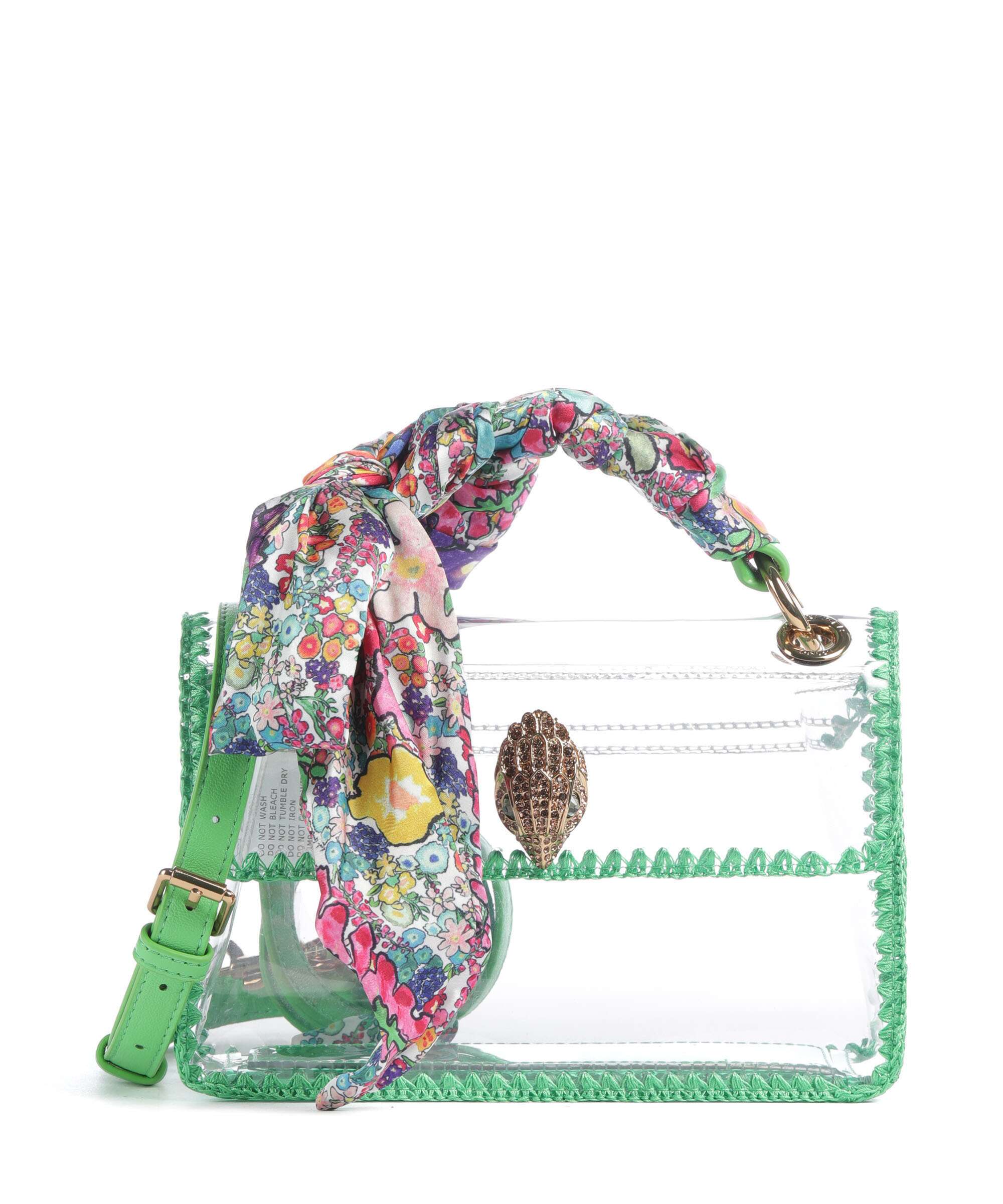 Kurt Geiger Kensington Vinyl Mini Crossbody bag green combination