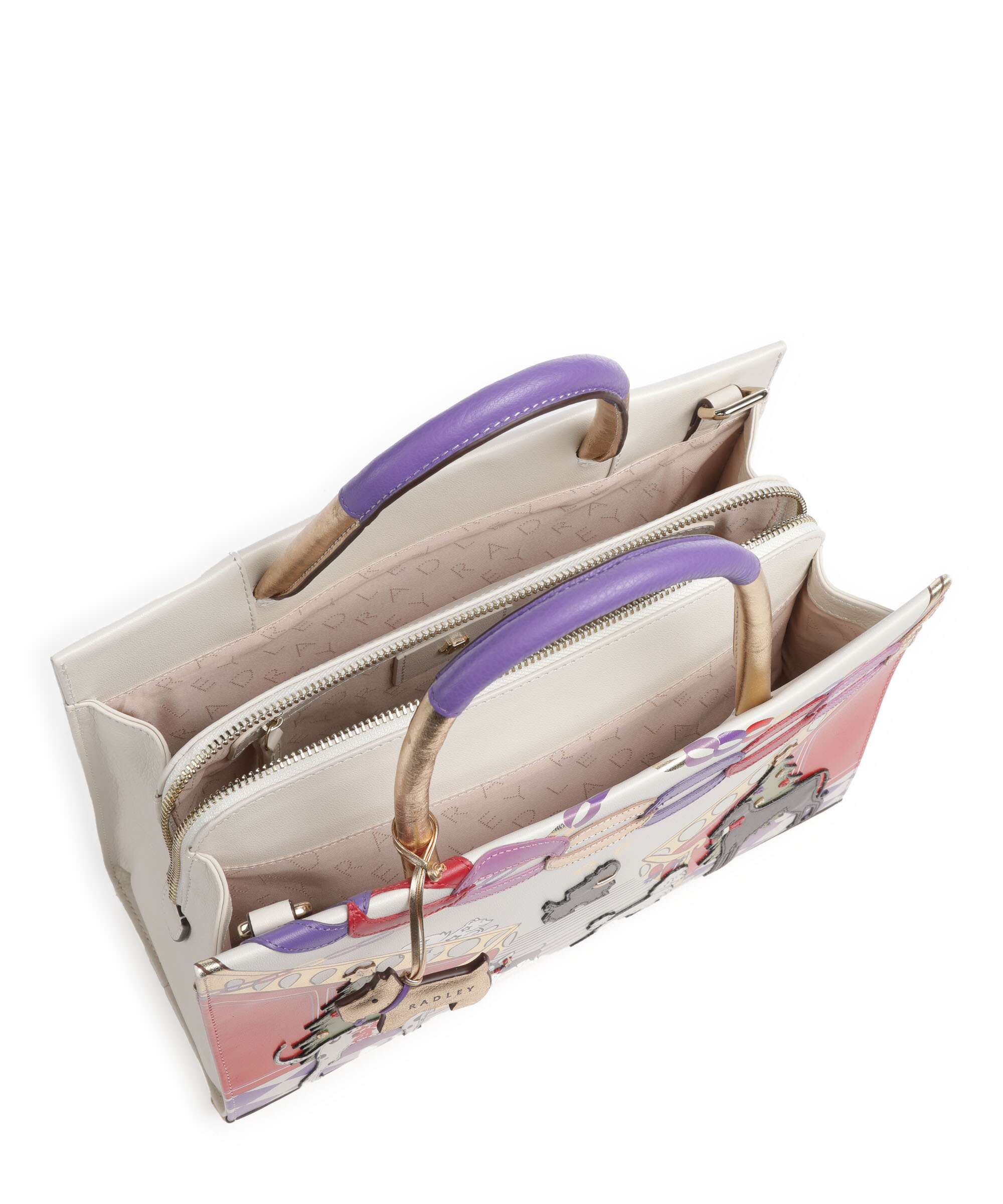 Radley London Picture Party Pals Handbag amethyst