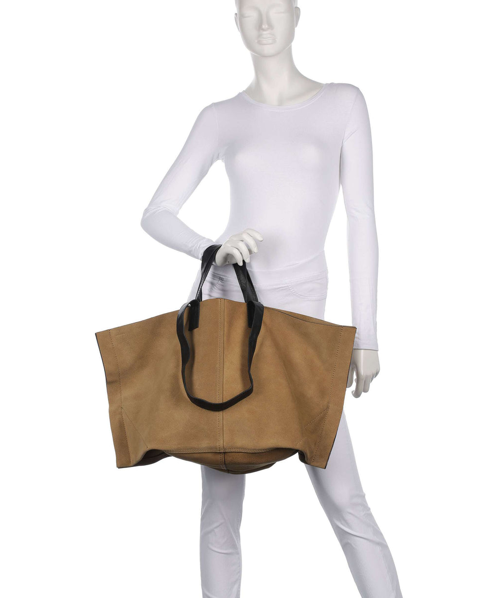 AllSaints Lutece Tote bag warm olive brown