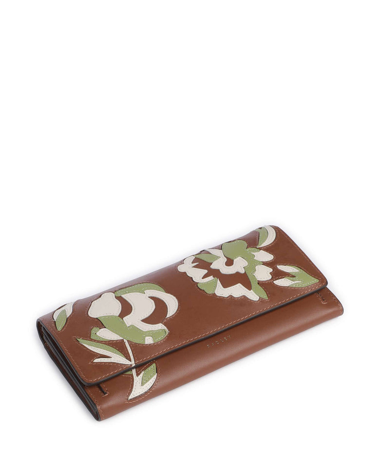 Radley London Floral Wallet cognac
