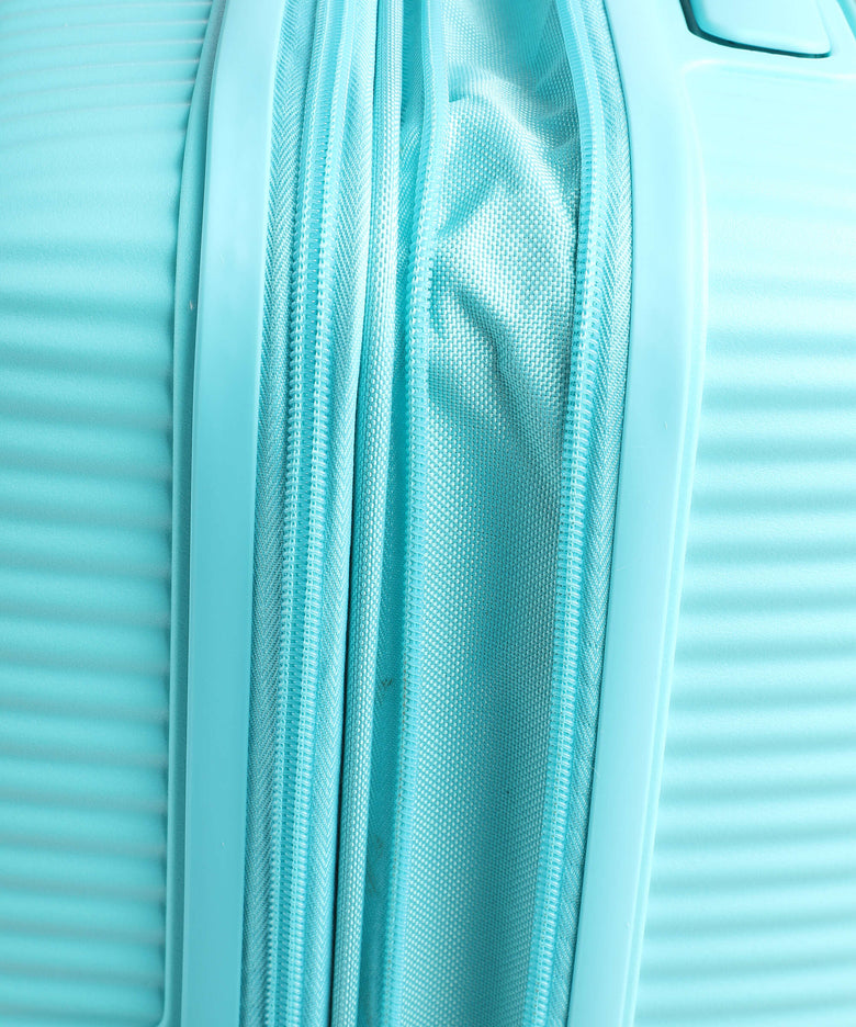 American Tourister Soundbox Spinner (4 wheels) poolside blue