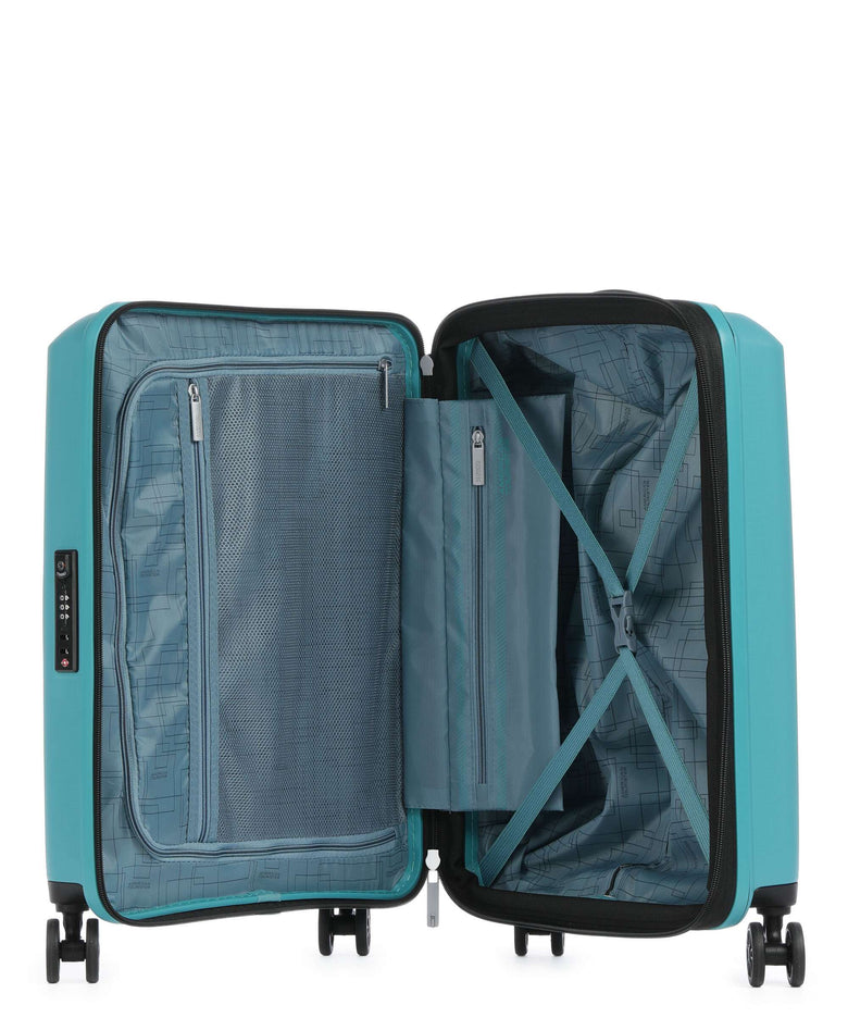 American Tourister Aerostep Spinner (4 wheels) turquoise tonic