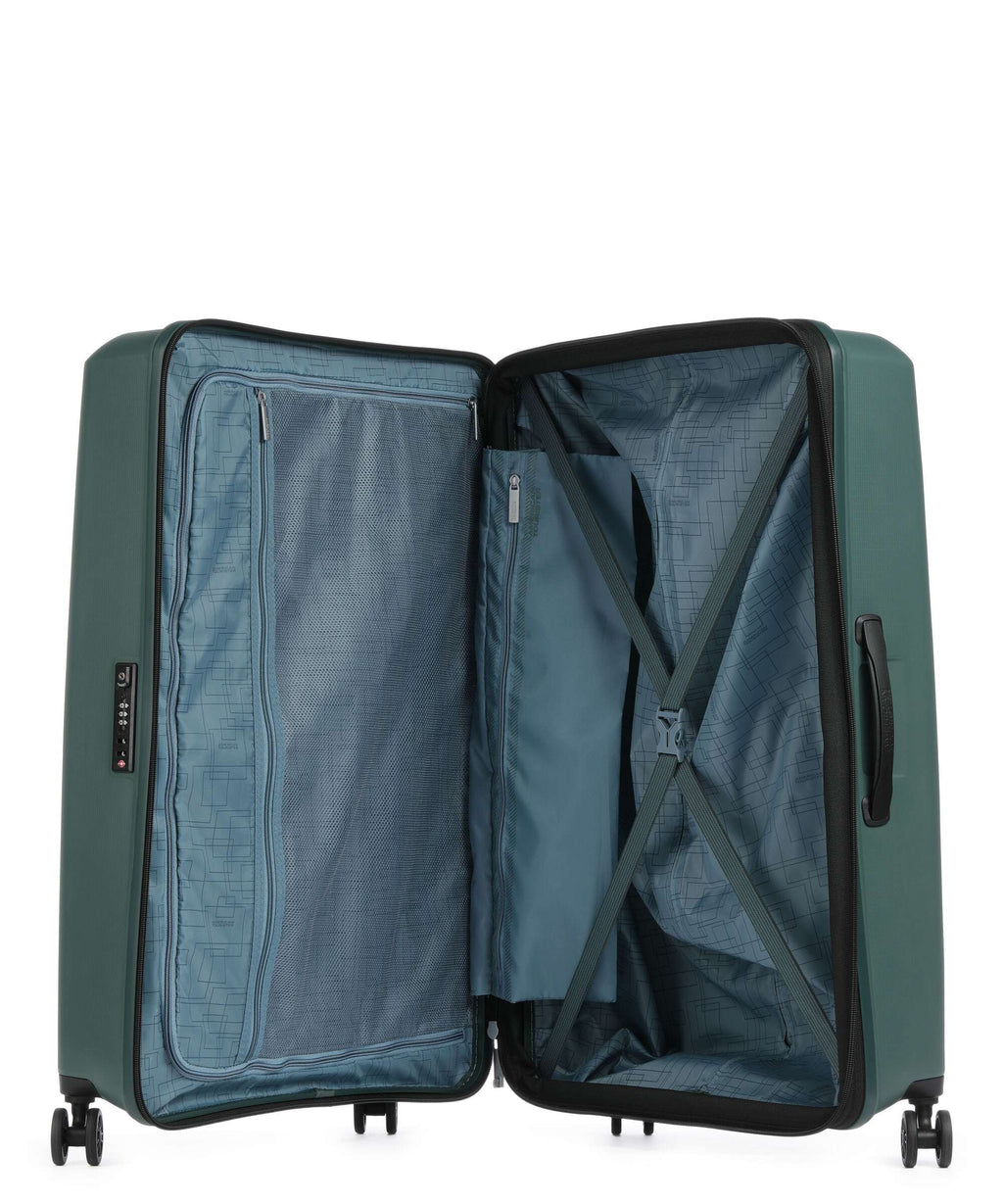 American Tourister Aerostep Spinner (4 wheels) dark forest