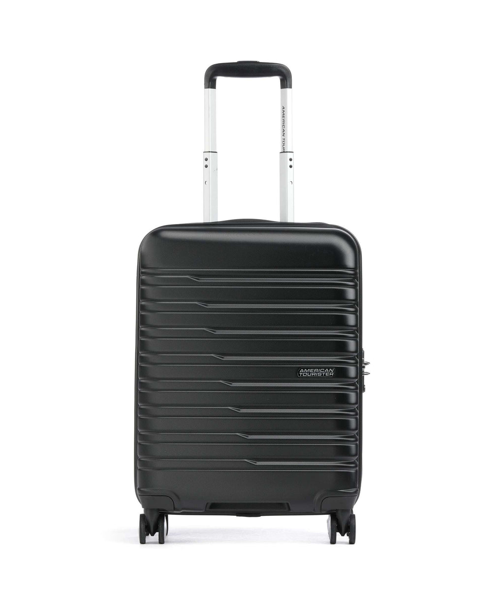 American Tourister Flashline Spinner (4 wheels) shadow black
