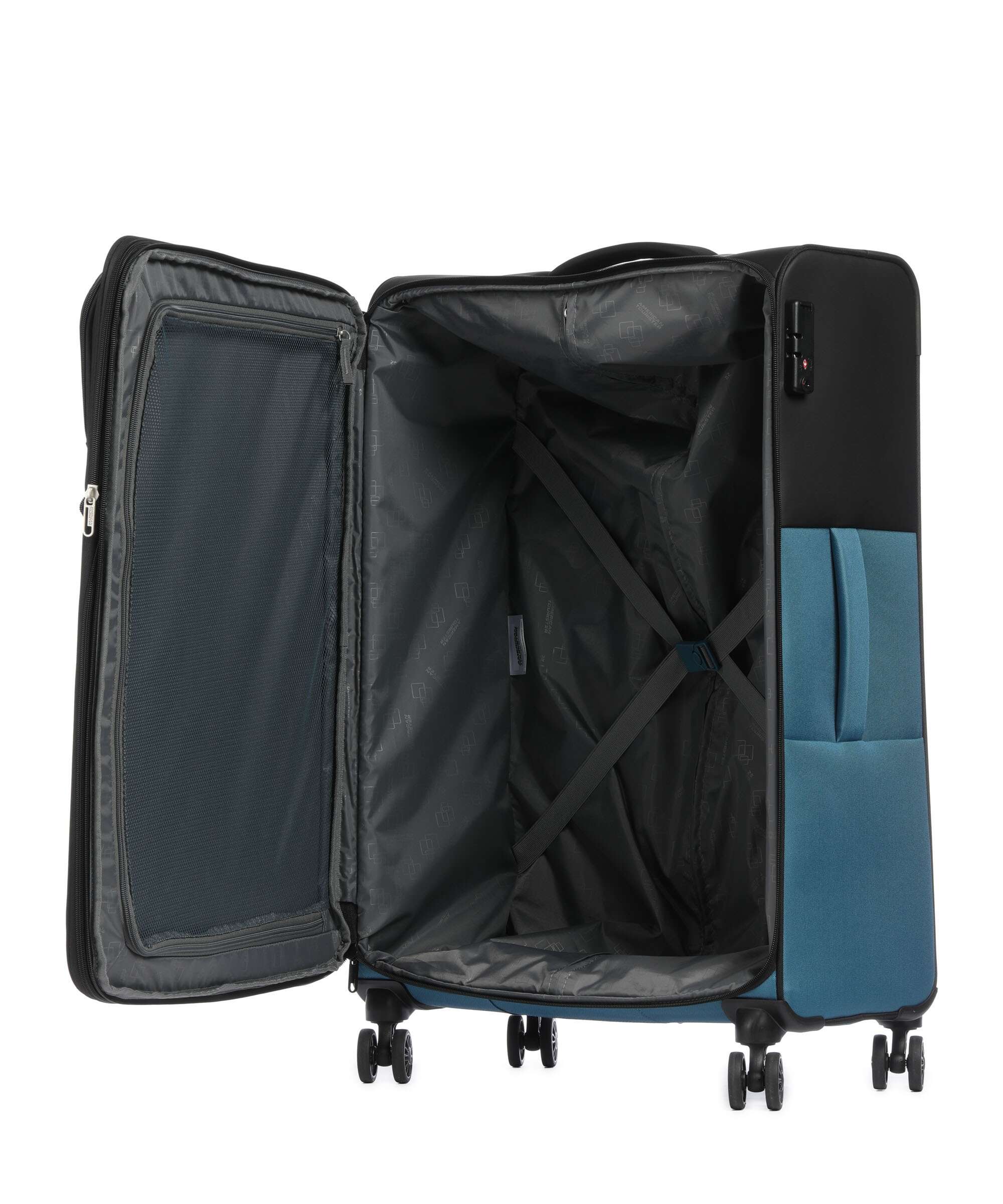 American Tourister Daring Dash Spinner (4 wheels) black/blue