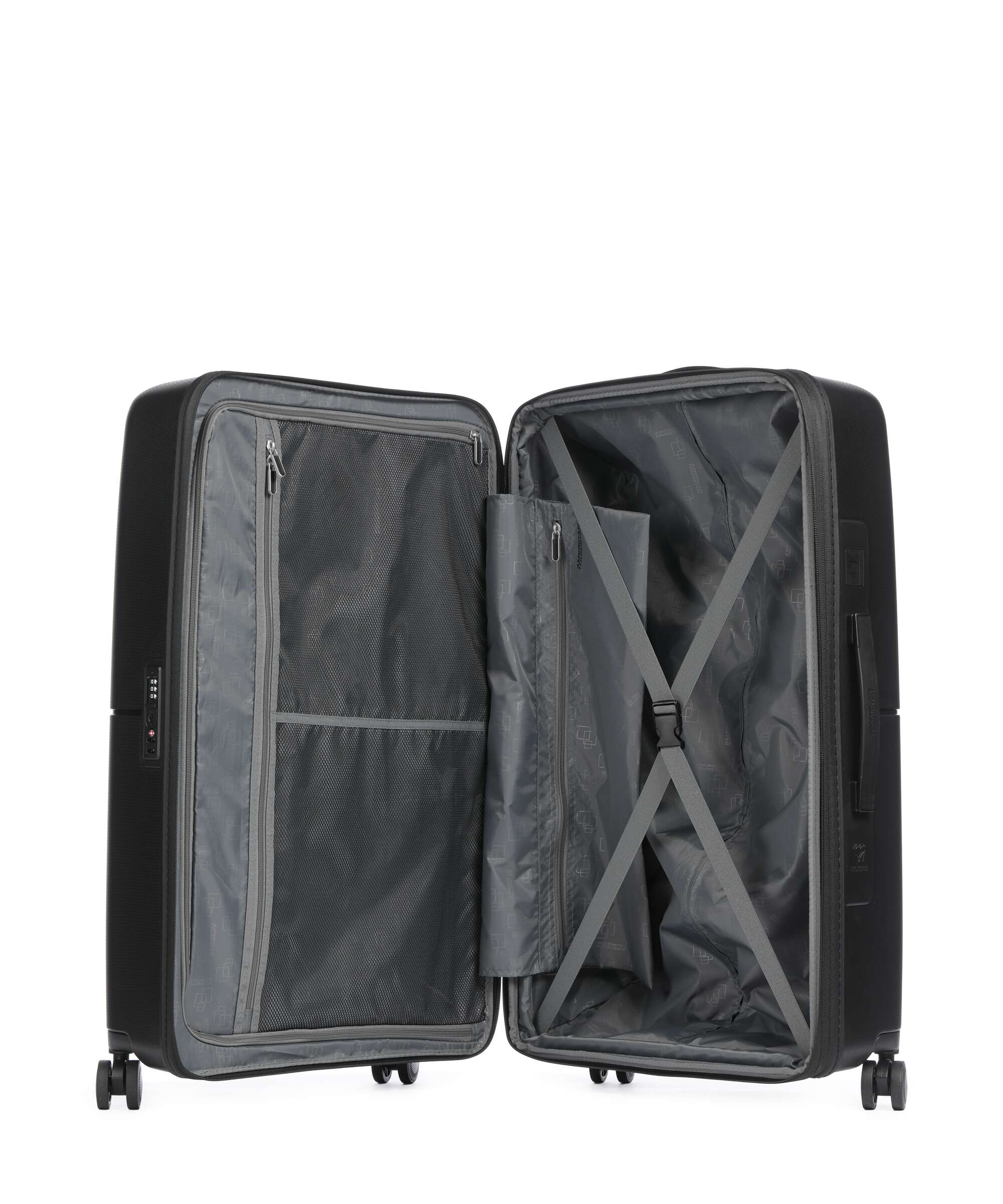 American Tourister Dashpop Spinner (4 wheels) true black