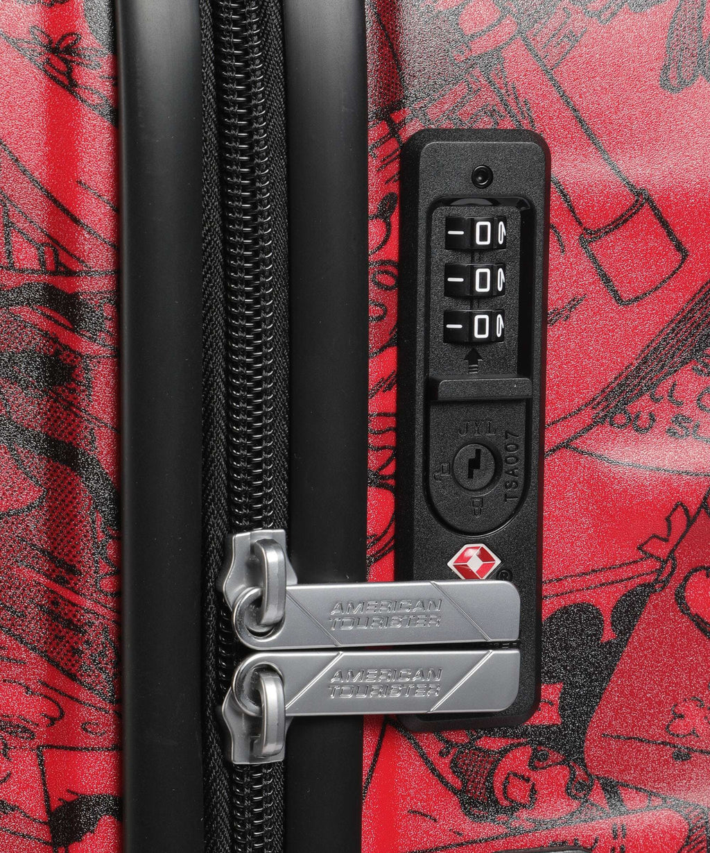 American Tourister Wavebreaker Disney Spinner (4 wheels) mickey comics red