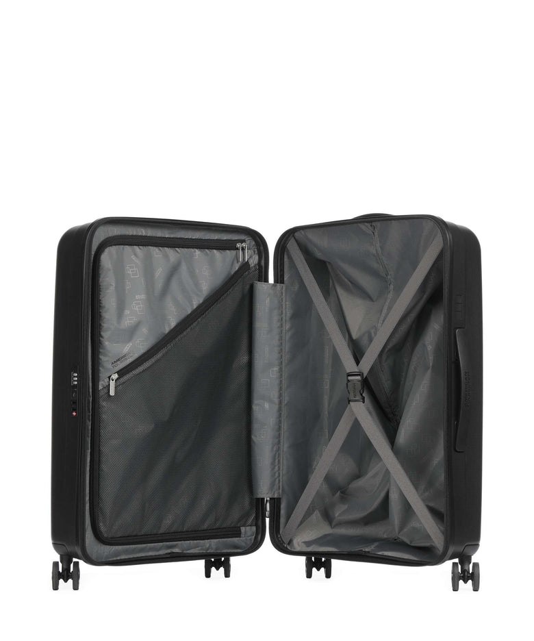 American Tourister Rejoy Spinner (4 wheels) true black