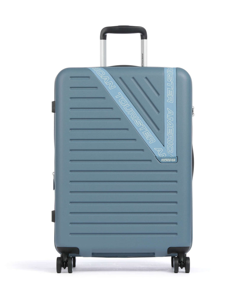 American Tourister Dynabelt Spinner (4 wheels) rainstorm blue