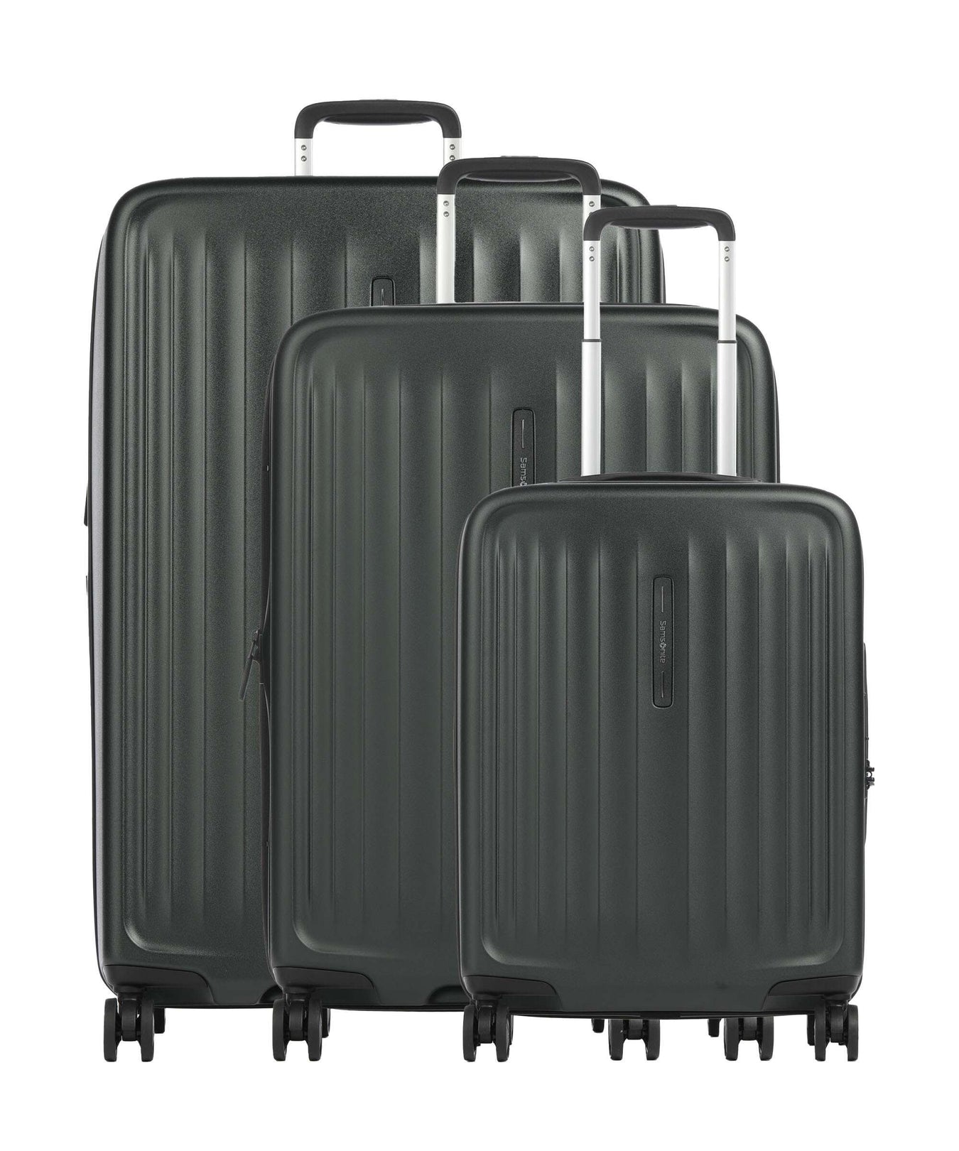 Samsonite Fyrm Suitcase set (4 wheels) deep green