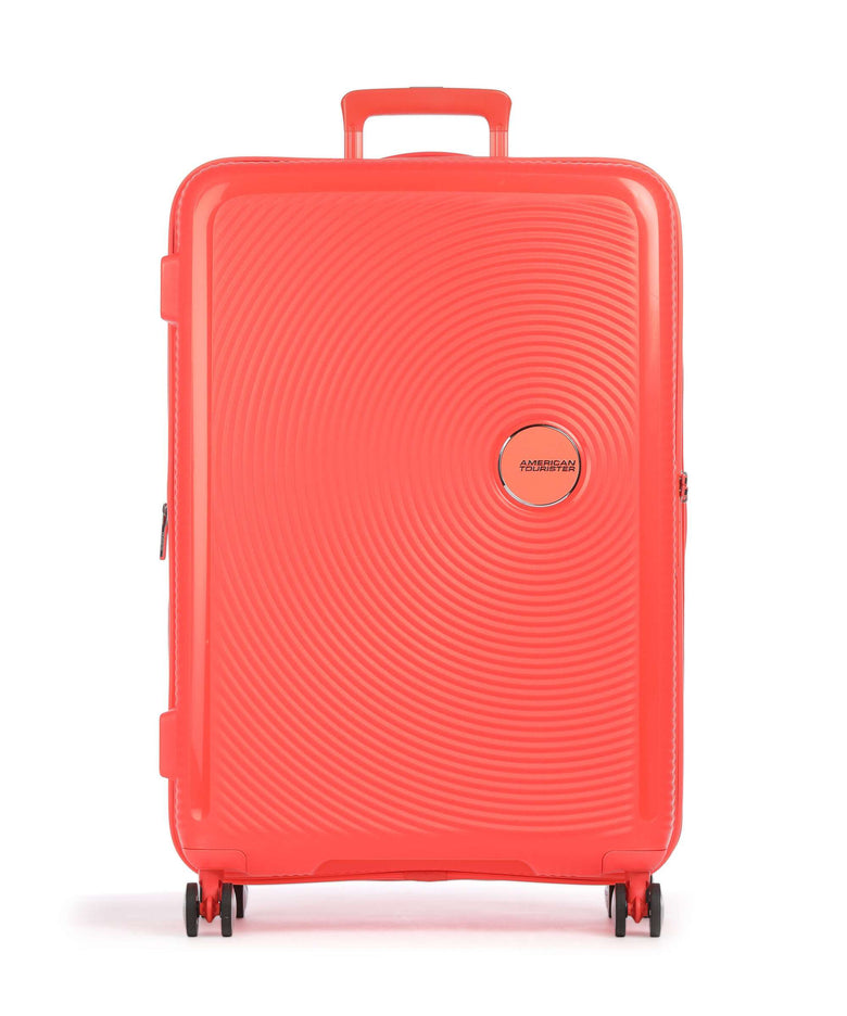 American Tourister Soundbox Spinner (4 wheels) neon orange
