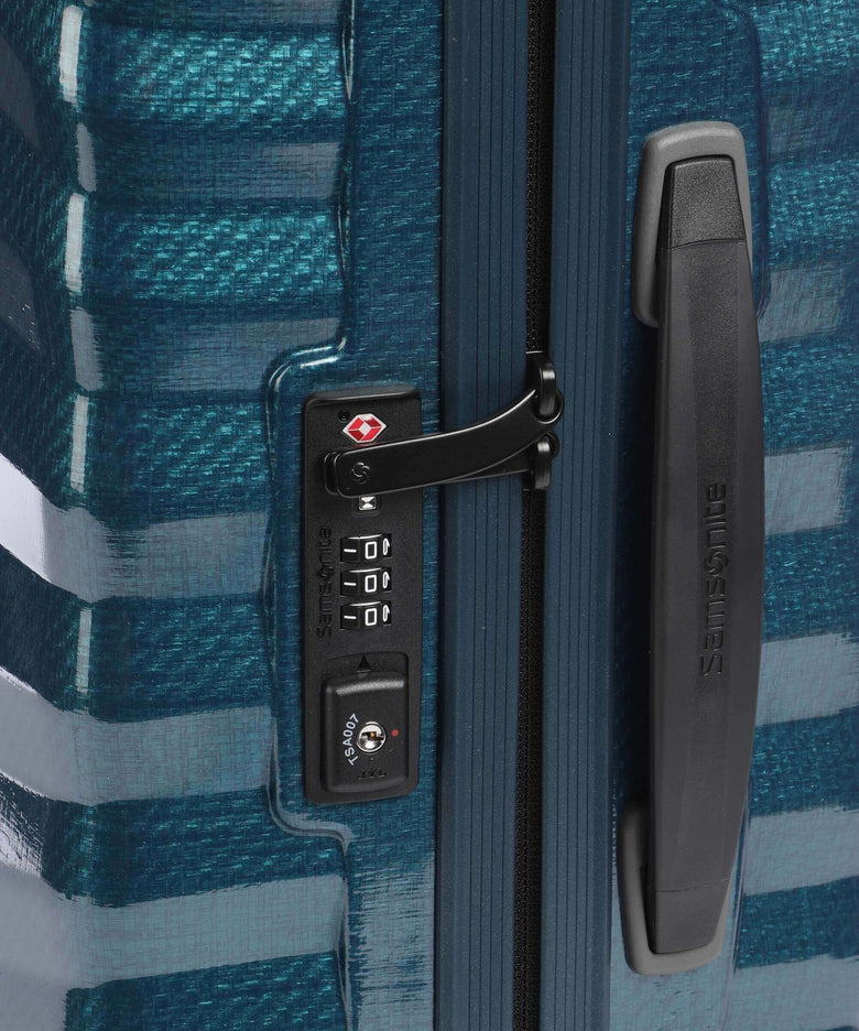 Samsonite Lite-Shock Spinner (4 wheels) petrol blue