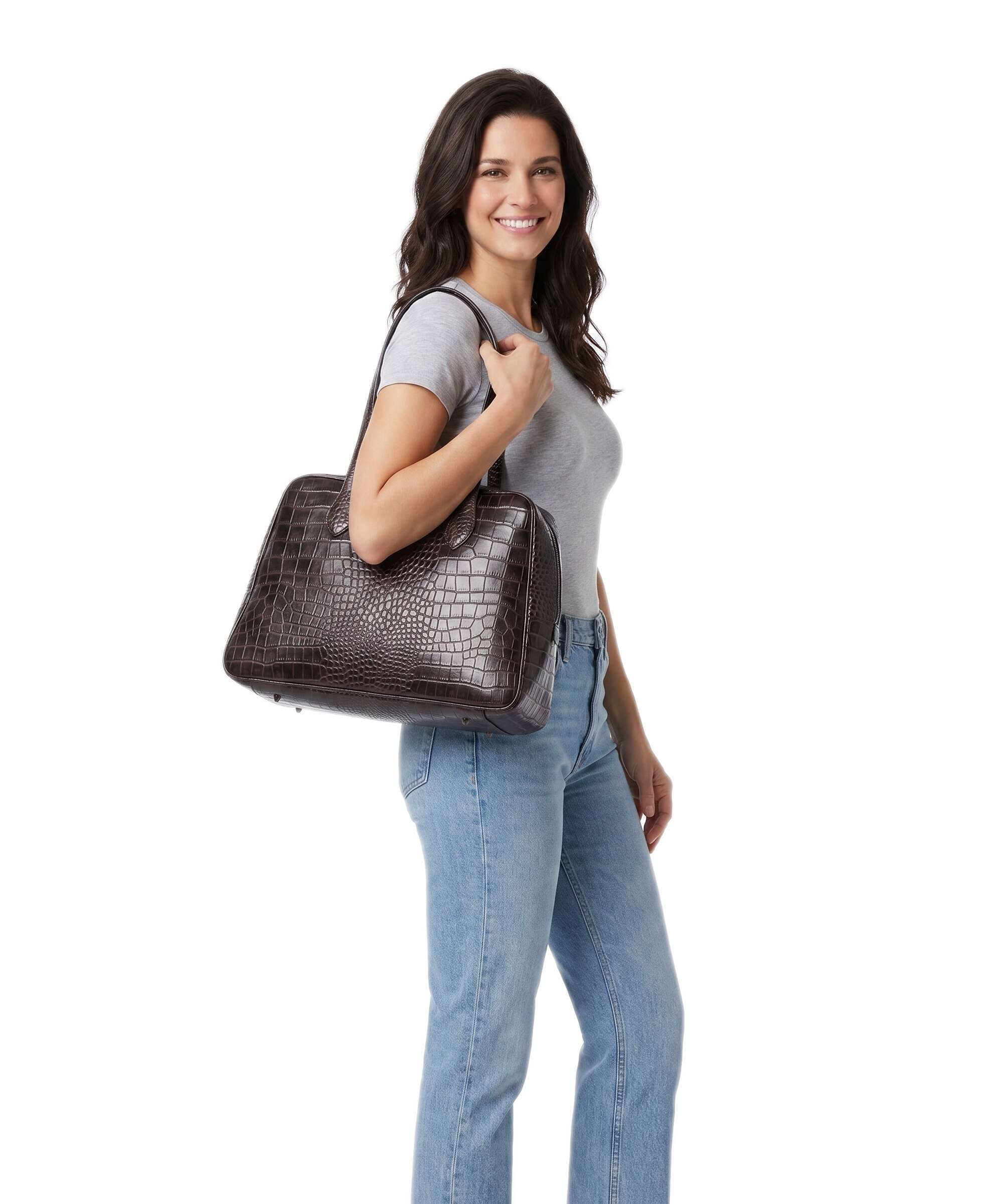 Markberg Elara Tote bag espresso brown