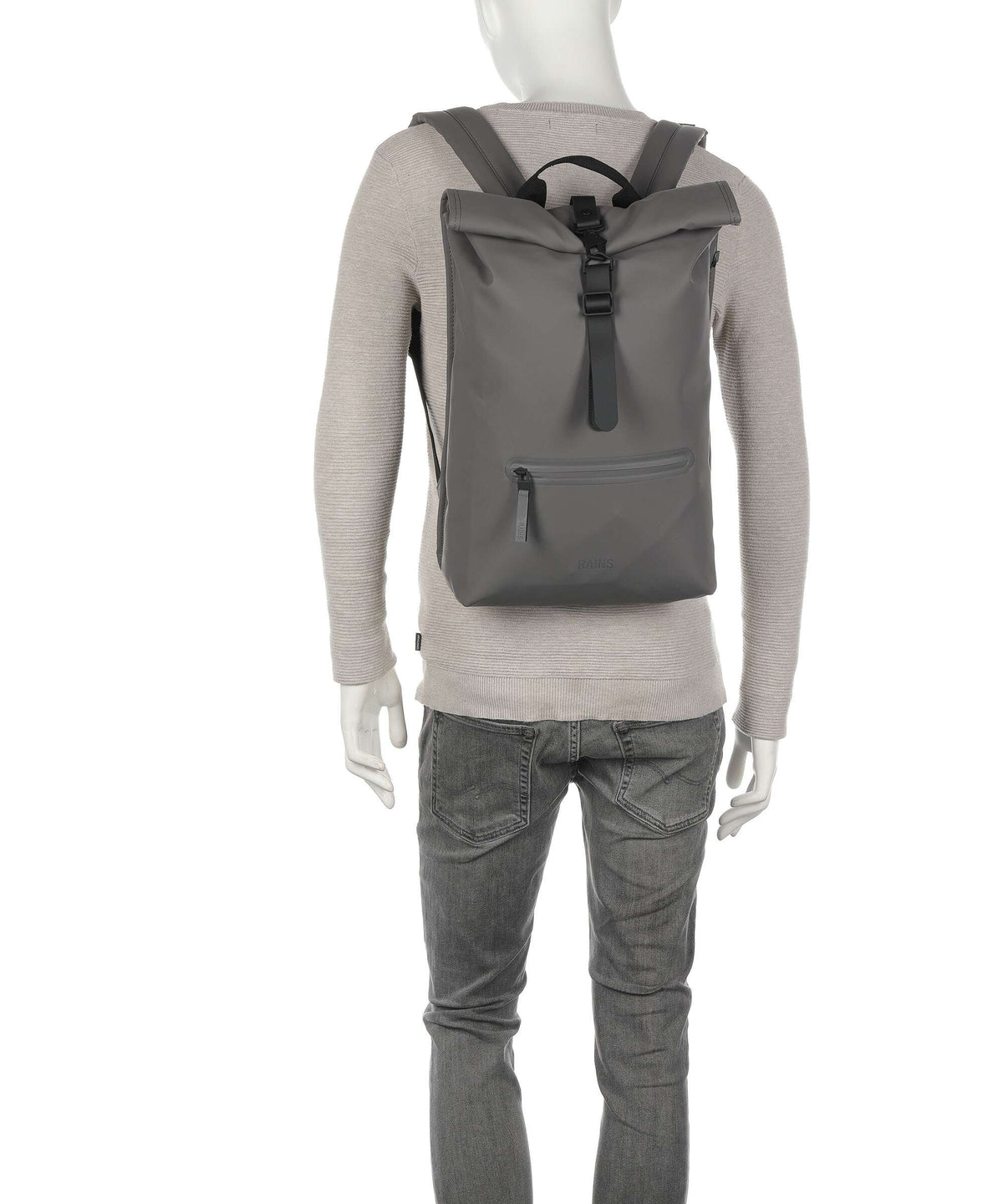 Rains Rolltop backpack grey