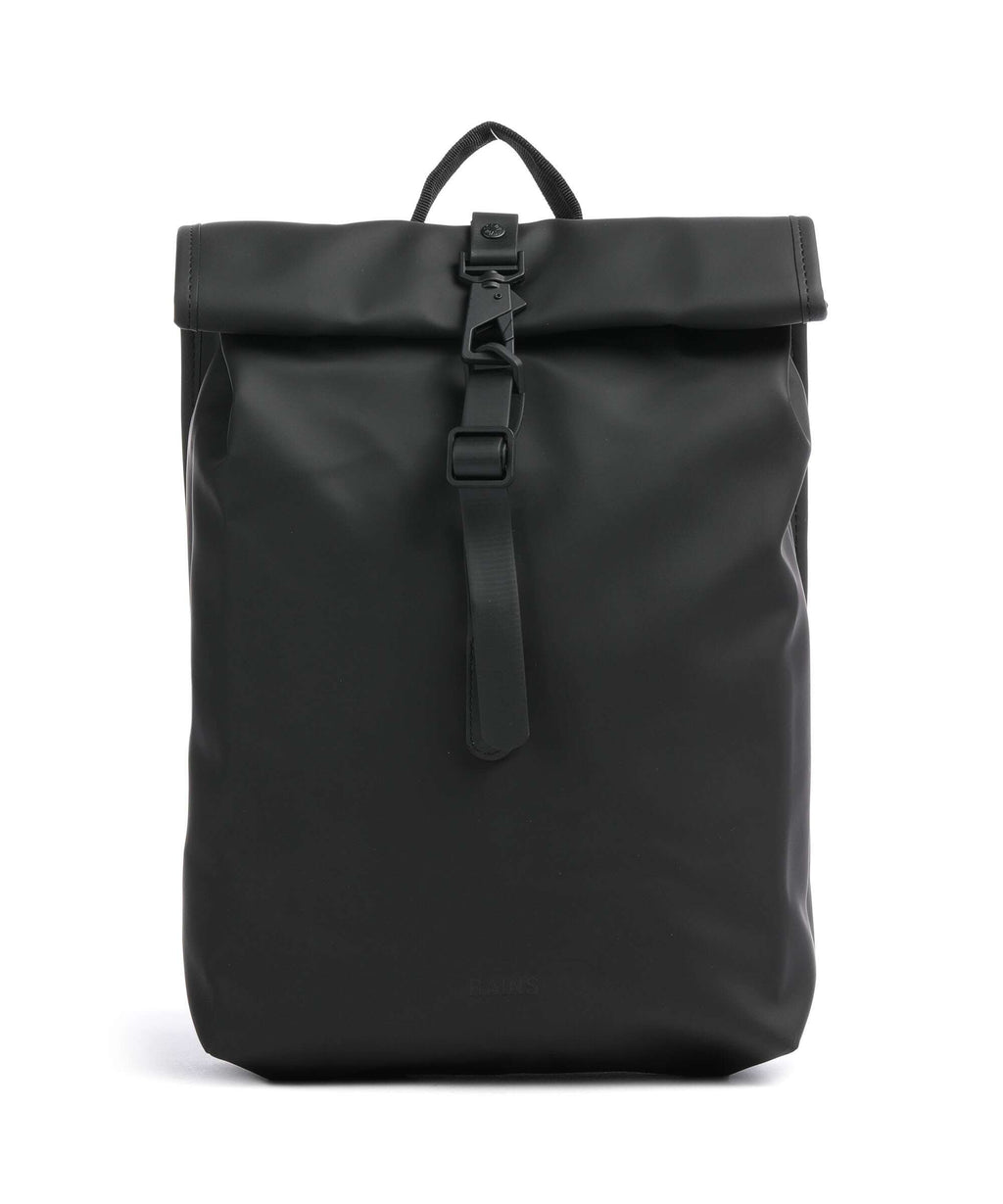 Rains Mini Rolltop backpack black