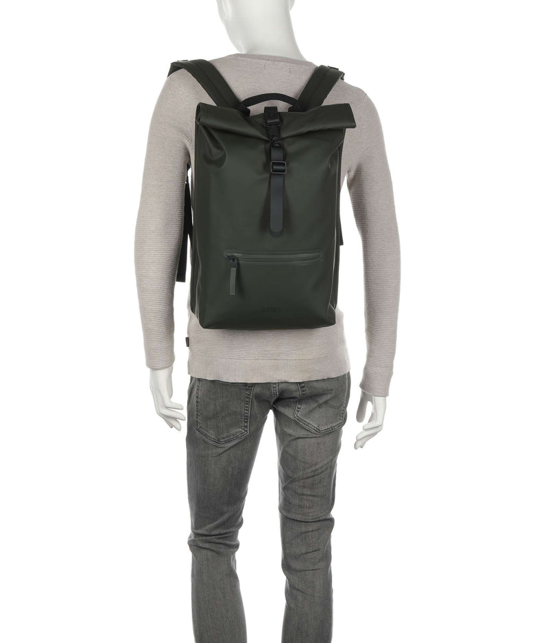 Rains Rolltop backpack night