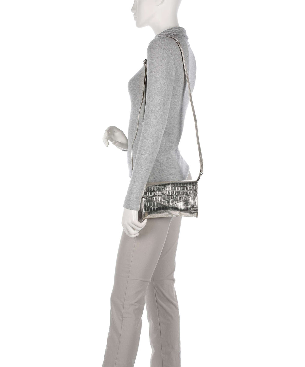 Depeche Croco Glam Crossbody bag champagne