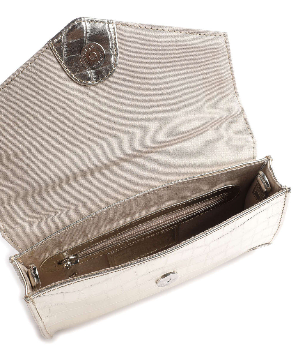 Depeche Croco Glam Crossbody bag champagne