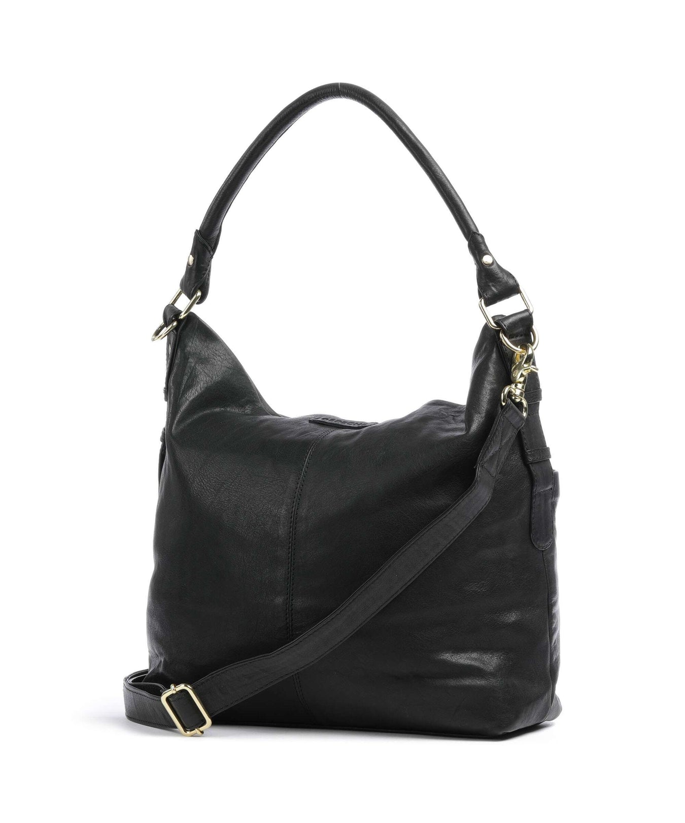 Depeche Golden Chic Hobo bag nero