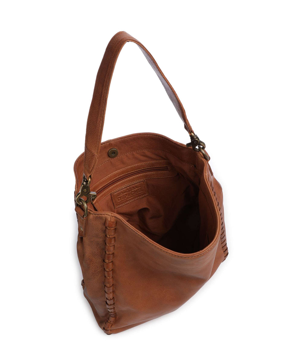 Depeche Tailors Stitch Shoulder bag cognac