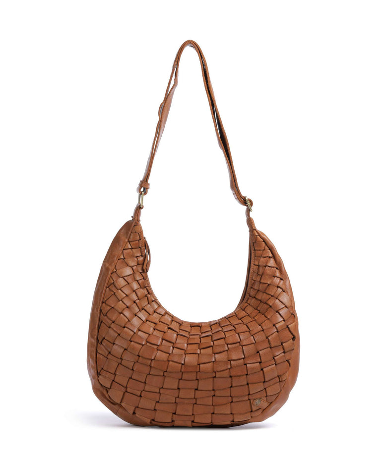 Depeche Warsaw Hobo bag vintage cognac