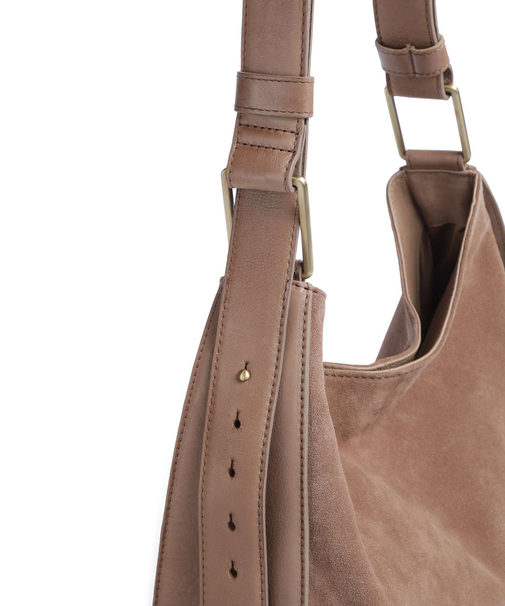 Depeche Madrid Hobo bag taupe