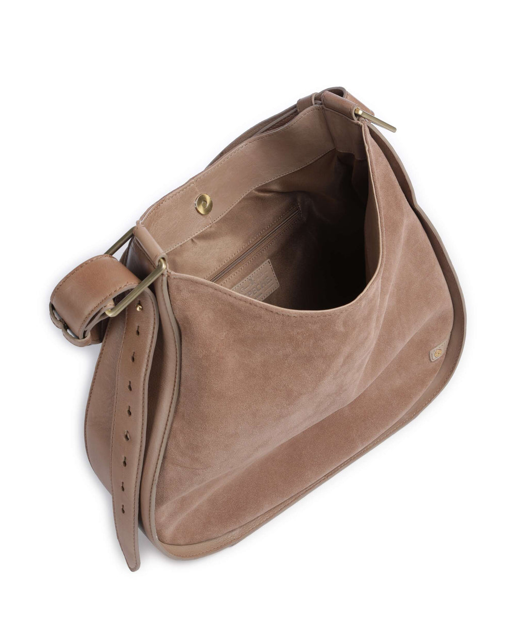 Depeche Madrid Hobo bag taupe