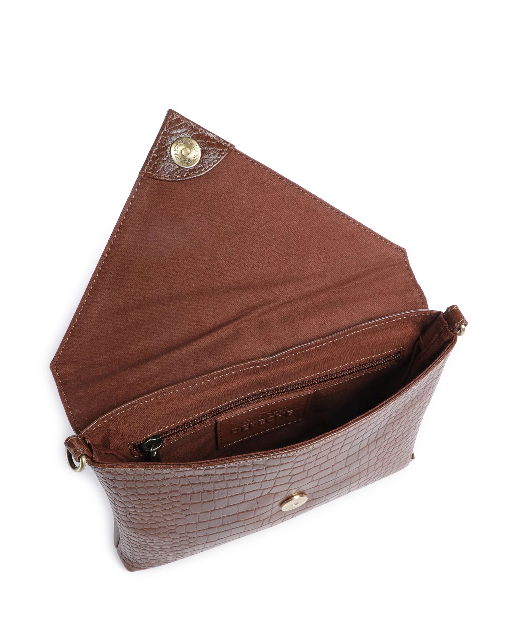 Depeche Fashion Favourites Crossbody bag cognac croco