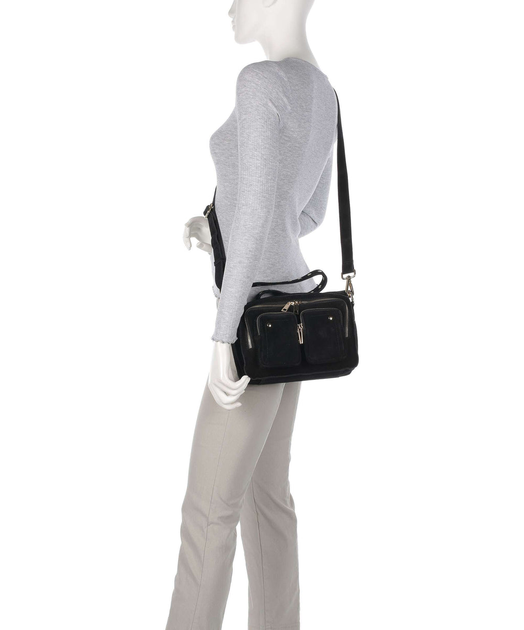 Núnoo Suede Ellie Shoulder bag black