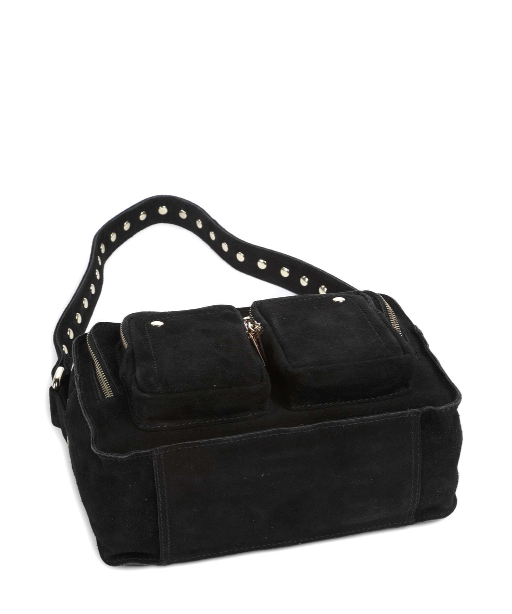 Núnoo Suede Ellie Shoulder bag black