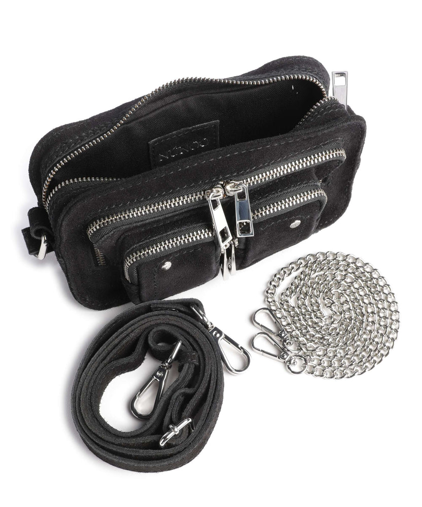 Núnoo Suede Helena Crossbody bag black
