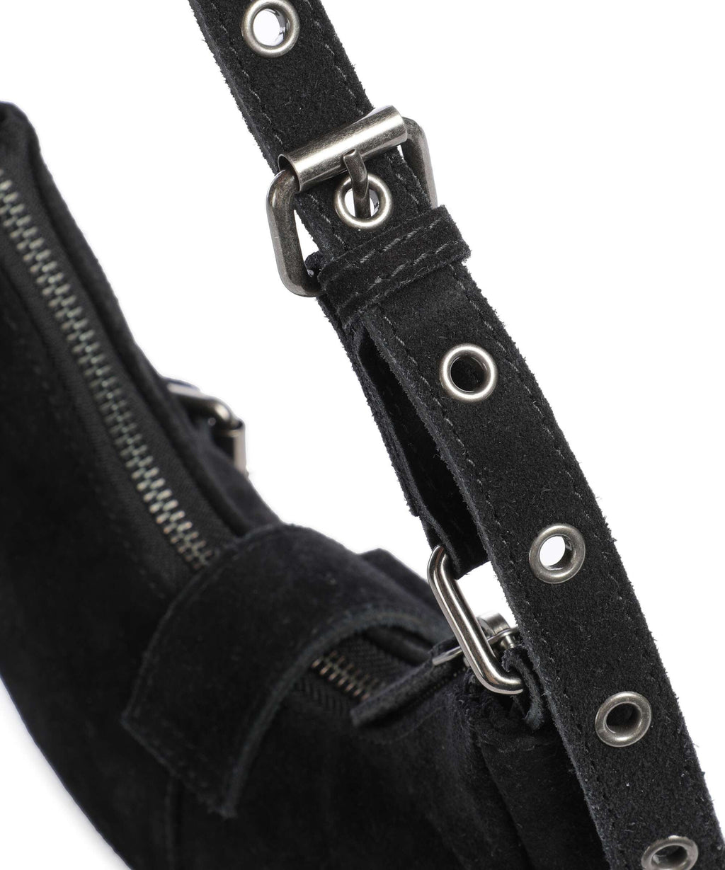 Núnoo Suede Palma Shoulder bag black