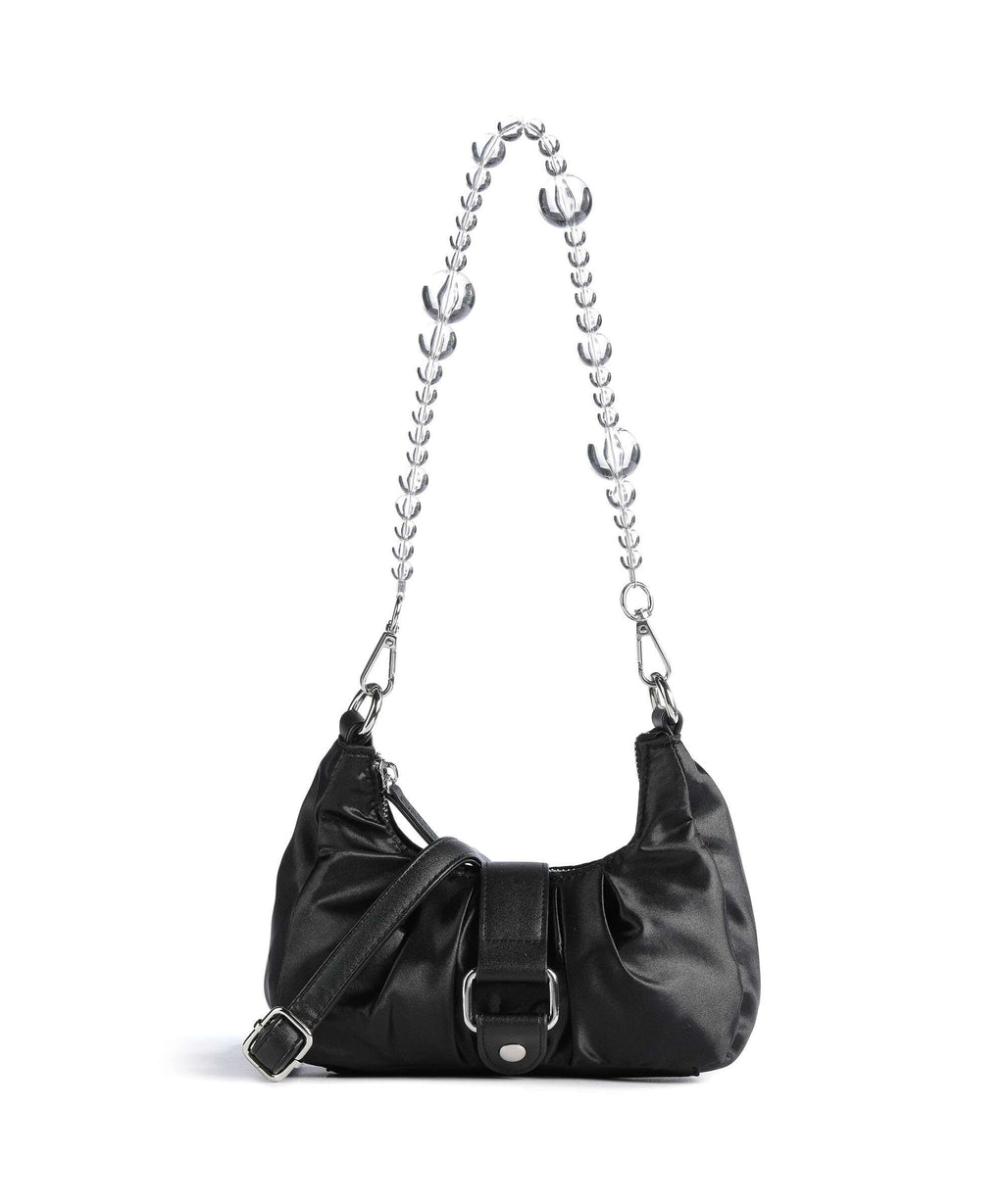 Núnoo Satin Flora Shoulder bag black