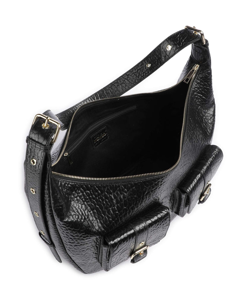 Núnoo New Zealand Stella Pocket Hobo bag black