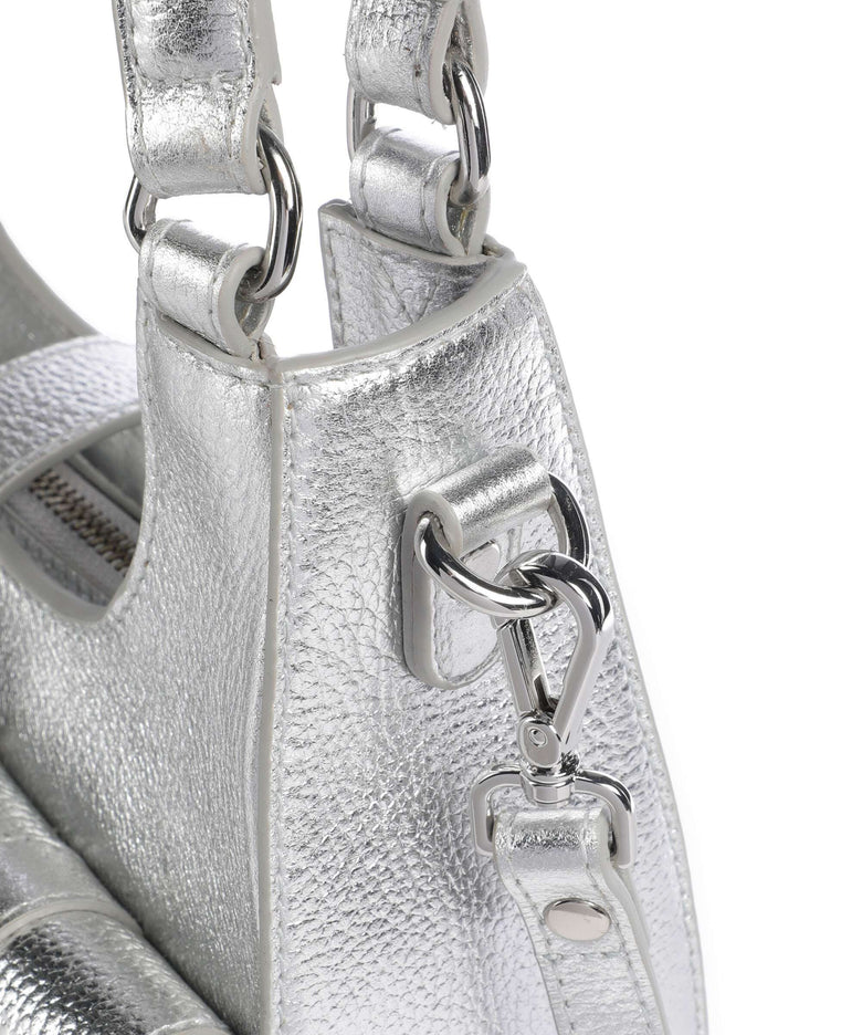 Núnoo Metallic Small Alva Shoulder bag silver